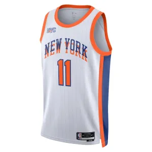 Camiseta New York Knicks Jalen Brunson City Edition 2024-25 Blanco Swingman para Hombre