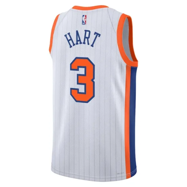 Camiseta New York Knicks Josh Hart City Edition 2024-25 Blanco Swingman para Hombre