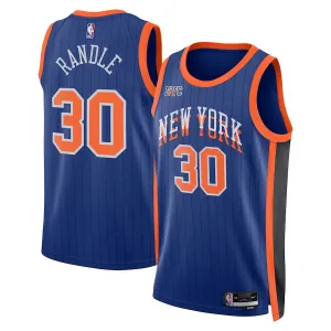 Camiseta New York Knicks Julius Randle City Edition 2023-24 Azul Swingman para Hombre