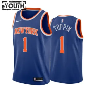 Camiseta New York Knicks Obi Toppin 1 Icon Edition Swingman para Niño