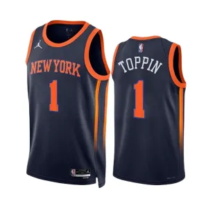 Camiseta New York Knicks Obi Toppin 1 Statement Edition Swingman para Hombre Camiseta New York Knicks Obi Toppin 1 Statement Edition Swingman para Hombre