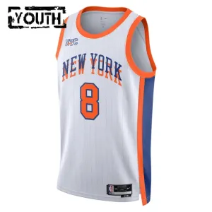 Camiseta New York Knicks Og Anunoby City Edition 2024-25 Blanco Swingman para Niño
