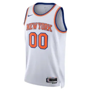 Camiseta New York Knicks Personalizada Association Edition Blanco Swingman para Hombre
