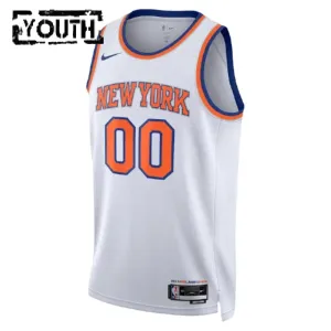 Camiseta New York Knicks Personalizada Association Edition Blanco Swingman para Niño