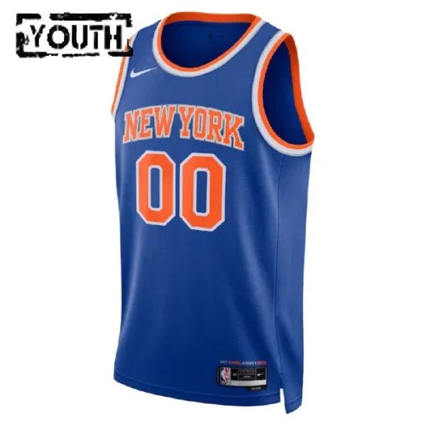 Camiseta New York Knicks Personalizada City Edition 2022-23 Azul Swingman para Niño