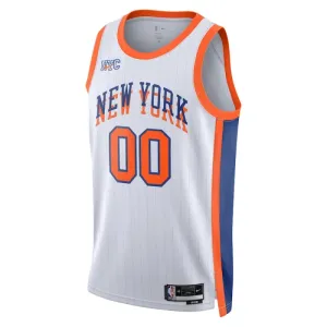 Camiseta New York Knicks Personalizada City Edition 2024-25 Blanco Swingman para Hombre