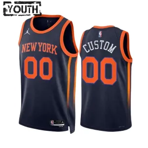 Camiseta New York Knicks Personalizada Statement Edition Swingman para Niño