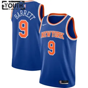 Camiseta New York Knicks RJ Barrett 9 Icon Edition Swingman para Niño