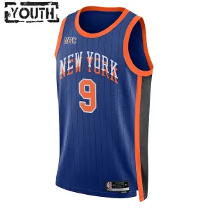 Camiseta New York Knicks RJ Barrett City Edition 2023-24 Azul Swingman para Niño