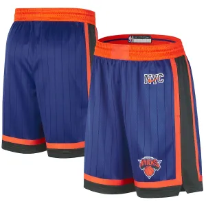 Pantalones New York Knicks City Edition 2023-24 Azul Swingman para Hombre