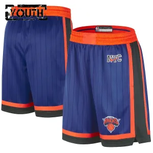 Pantalones New York Knicks City Edition 2023-24 Azul Swingman para Niño