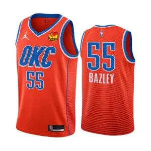 Camiseta Oklahoma City Thunder Darius Bazley 55 Statement Edition 2022-23 Naranja Swingman para Hombre