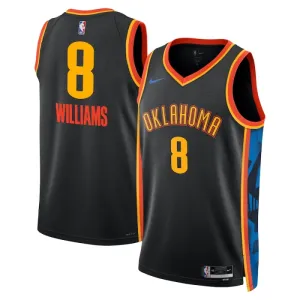 Camiseta Oklahoma City Thunder Jalen Williams City Edition 2024-25 Negro Swingman para Hombre