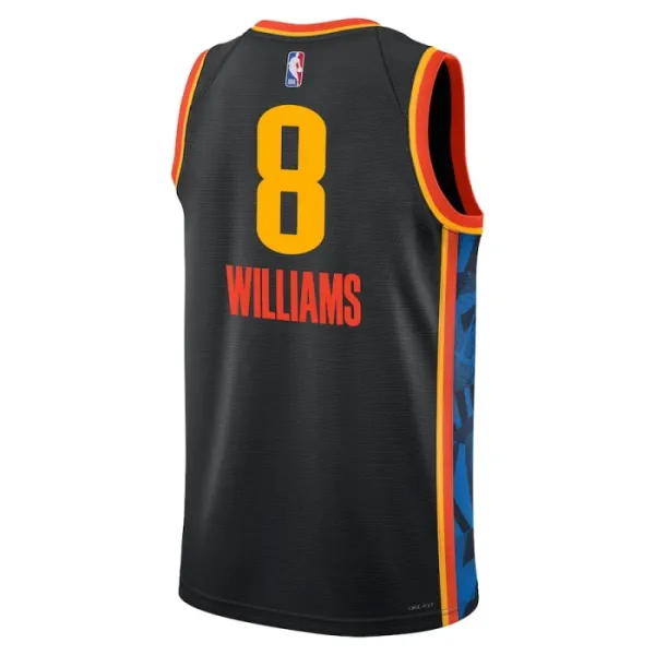 Camiseta Oklahoma City Thunder Jalen Williams City Edition 2024-25 Negro Swingman para Hombre