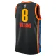 Camiseta Oklahoma City Thunder Jalen Williams City Edition 2024-25 Negro Swingman para Hombre