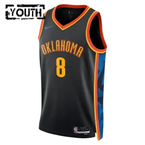 Camiseta Oklahoma City Thunder Jalen Williams City Edition 2024-25 Negro Swingman para Niño
