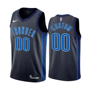 Camiseta Oklahoma City Thunder Personalizada City Edition 2022-23 Negro Swingman para Hombre