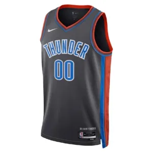 Camiseta Oklahoma City Thunder Personalizada City Edition 2022-23 Negro Swingman para Hombre
