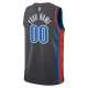 Camiseta Oklahoma City Thunder Personalizada City Edition 2022-23 Negro Swingman para Hombre