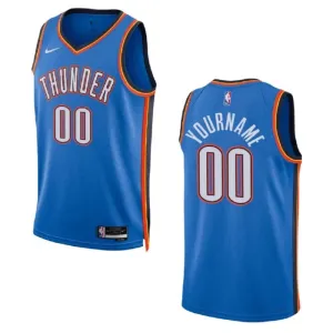 Camiseta Oklahoma City Thunder Personalizada Icon Edition 2022-23 Azul Swingman para Hombre