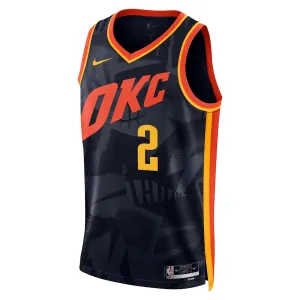 Camiseta Oklahoma City Thunder Shai Gilgeous Alexander City Edition 2023-24 Negro Swingman para Hombre
