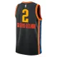 Camiseta Oklahoma City Thunder Shai Gilgeous Alexander City Edition 2024-25 Negro Swingman para Hombre