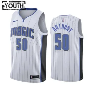 Camiseta Orlando Magic Cole Anthony 50 Association Edition Blanco Swingman para Niño