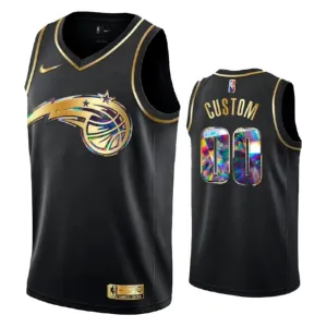 Camiseta Orlando Magic Diamond Edition Personalizada Negro Swingman para Hombre