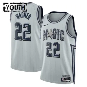 Camiseta Orlando Magic Franz Wagner City Edition 2024-25 Gris Swingman para Niño