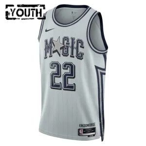 Camiseta Orlando Magic Franz Wagner City Edition 2024-25 Gris Swingman para Niño