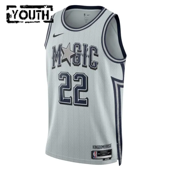 Camiseta Orlando Magic Franz Wagner City Edition 2024-25 Gris Swingman para Niño