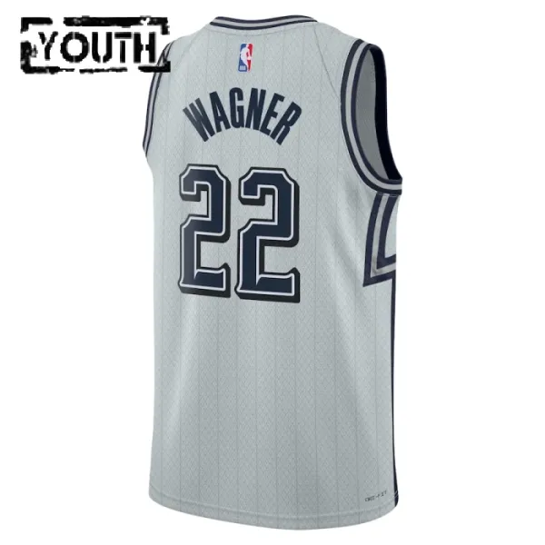 Camiseta Orlando Magic Franz Wagner City Edition 2024-25 Gris Swingman para Niño