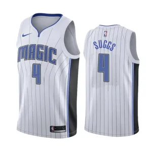 Camiseta Orlando Magic Jalen Suggs 4 Association Edition Blanco Swingman para Hombre