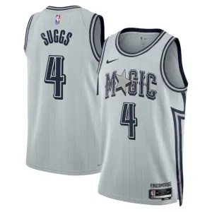 Camiseta Orlando Magic Jalen Suggs City Edition 2024-25 Gris Swingman para Hombre