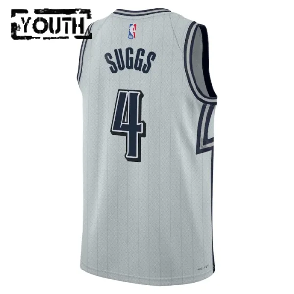 Camiseta Orlando Magic Jalen Suggs City Edition 2024-25 Gris Swingman para Niño