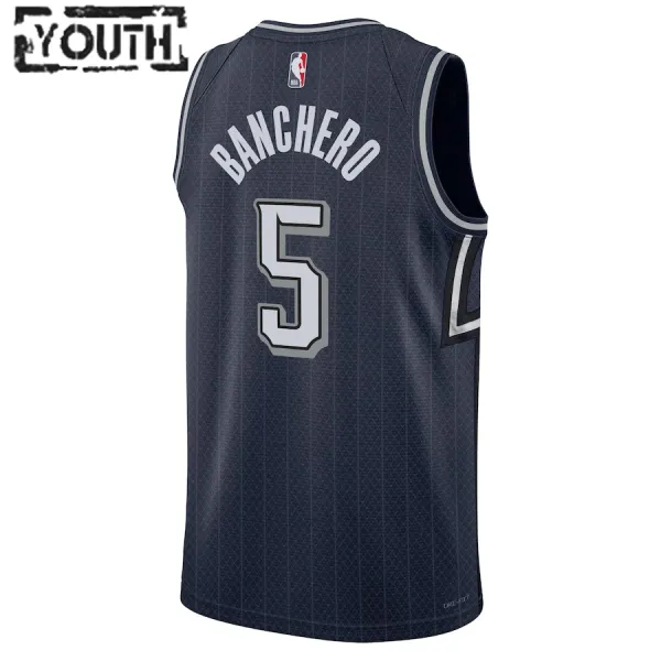 Camiseta Orlando Magic Paolo Banchero City Edition 2023-24 Swingman para Niño