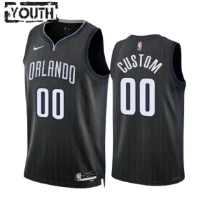Camiseta Orlando Magic Personalizada City Edition 2022-23 Negro Swingman para Niño