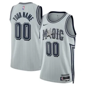 Camiseta Orlando Magic Personalizada City Edition 2024-25 Gris Swingman para Hombre