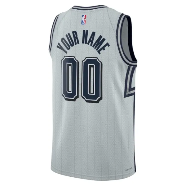 Camiseta Orlando Magic Personalizada City Edition 2024-25 Gris Swingman para Hombre