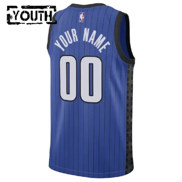Camiseta Orlando Magic Personalizada Statement Edition Azul Swingman para Niño