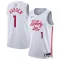 Camiseta Philadelphia 76ers James Harden 1 City Edition 2022-23 Blanco Swingman para Hombre