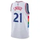 Camiseta Philadelphia 76ers Joel Embiid City Edition 2024-25 Blanco Swingman para Hombre