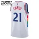 Camiseta Philadelphia 76ers Joel Embiid City Edition 2024-25 Blanco Swingman para Niño