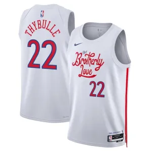 Camiseta Philadelphia 76ers Matisse Thybulle 22 City Edition 2022-23 Blanco Swingman para Hombre