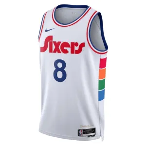Camiseta Philadelphia 76ers Paul George City Edition 2024-25 Blanco Swingman para Hombre