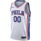Camiseta Philadelphia 76ers Personalizada Association Edition Blanco Swingman para Hombre