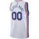 Camiseta Philadelphia 76ers Personalizada Association Edition Blanco Swingman para Hombre