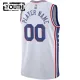 Camiseta Philadelphia 76ers Personalizada Association Edition Blanco Swingman para Niño