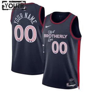 Camiseta Philadelphia 76ers Personalizada City Edition 2023-24 Swingman para Niño