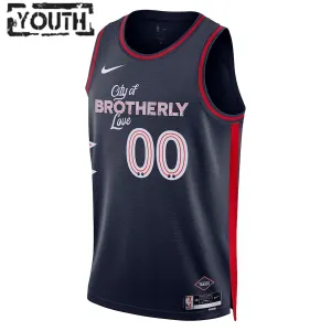 Camiseta Philadelphia 76ers Personalizada City Edition 2023-24 Swingman para Niño